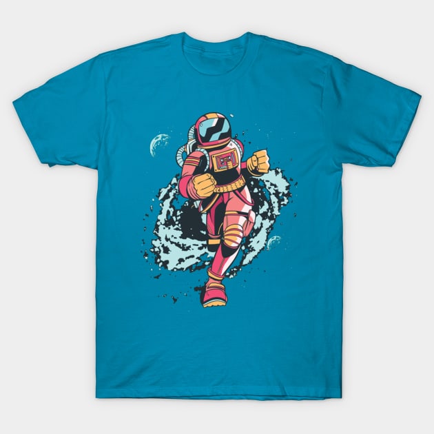 Spaceman Runner T-Shirt by consigliop